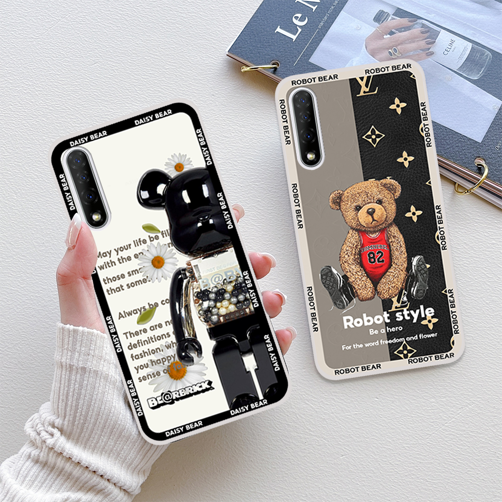 Ốp lưng Vsmart Live phiên bản gấu, bear brick thời trang viền dẻo