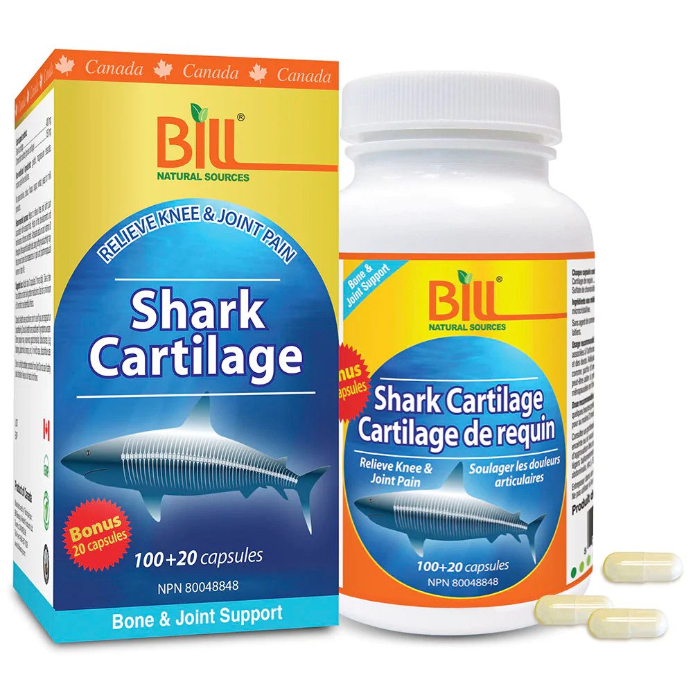 Viên uống sụn cá mập bổ khớp Shark Cartilage + Chondroitin BILL Natural