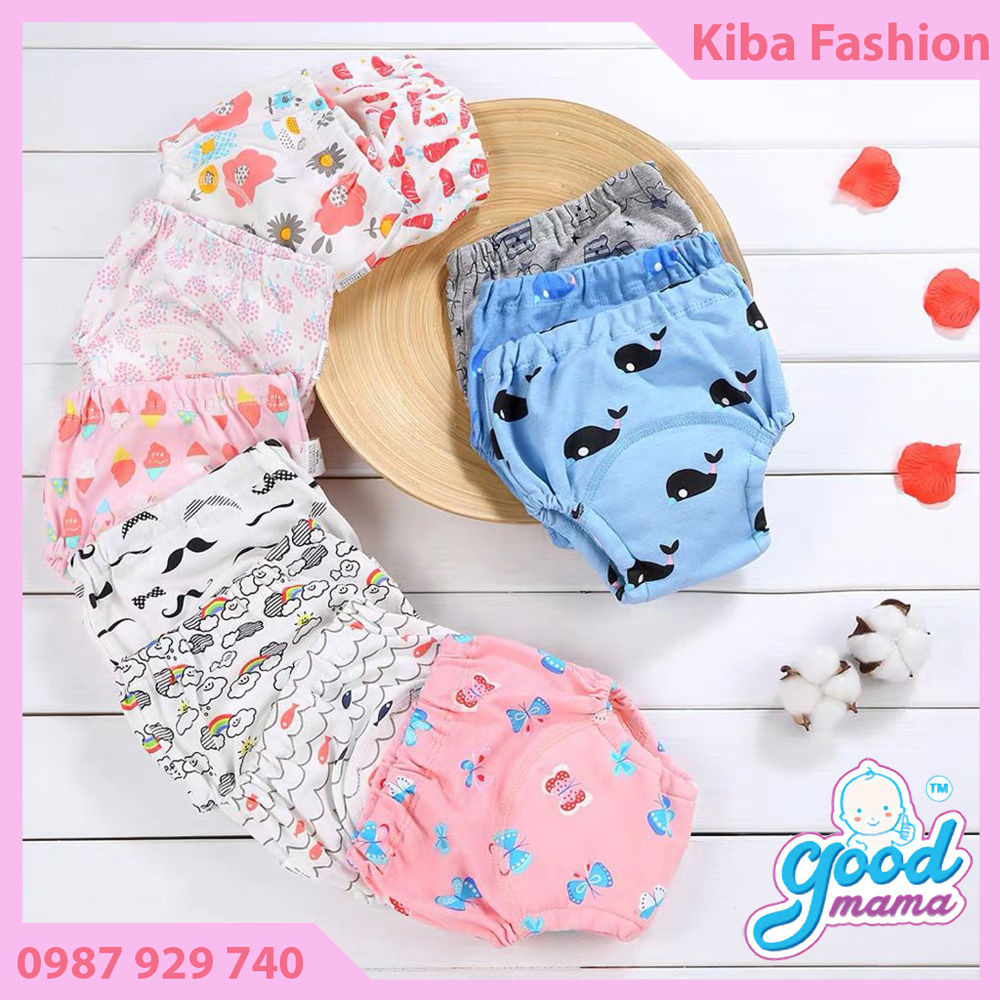 Quần Bỏ Bỉm Goodmama 6 Lớp siêu thấm hút dành cho bé từ 5-17kg quần bỉm giặt được quần bỉm dùng nhiều lần