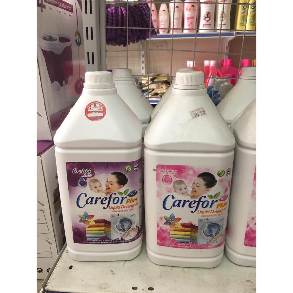 Nước giặt thái lan carefor 3500ml - màu xanh