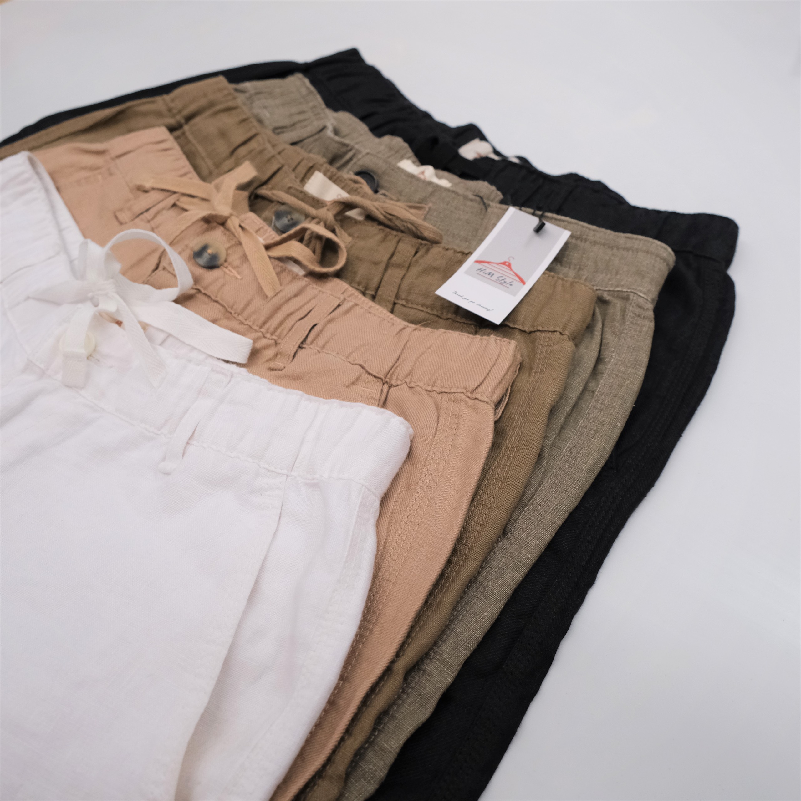 Quần Short Nam Linen Tưng Lưng Thun