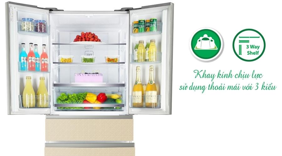 Mua tủ lạnh ở đâu tốt. Tủ lạnh Aqua 455 lít AQR-IFG55D