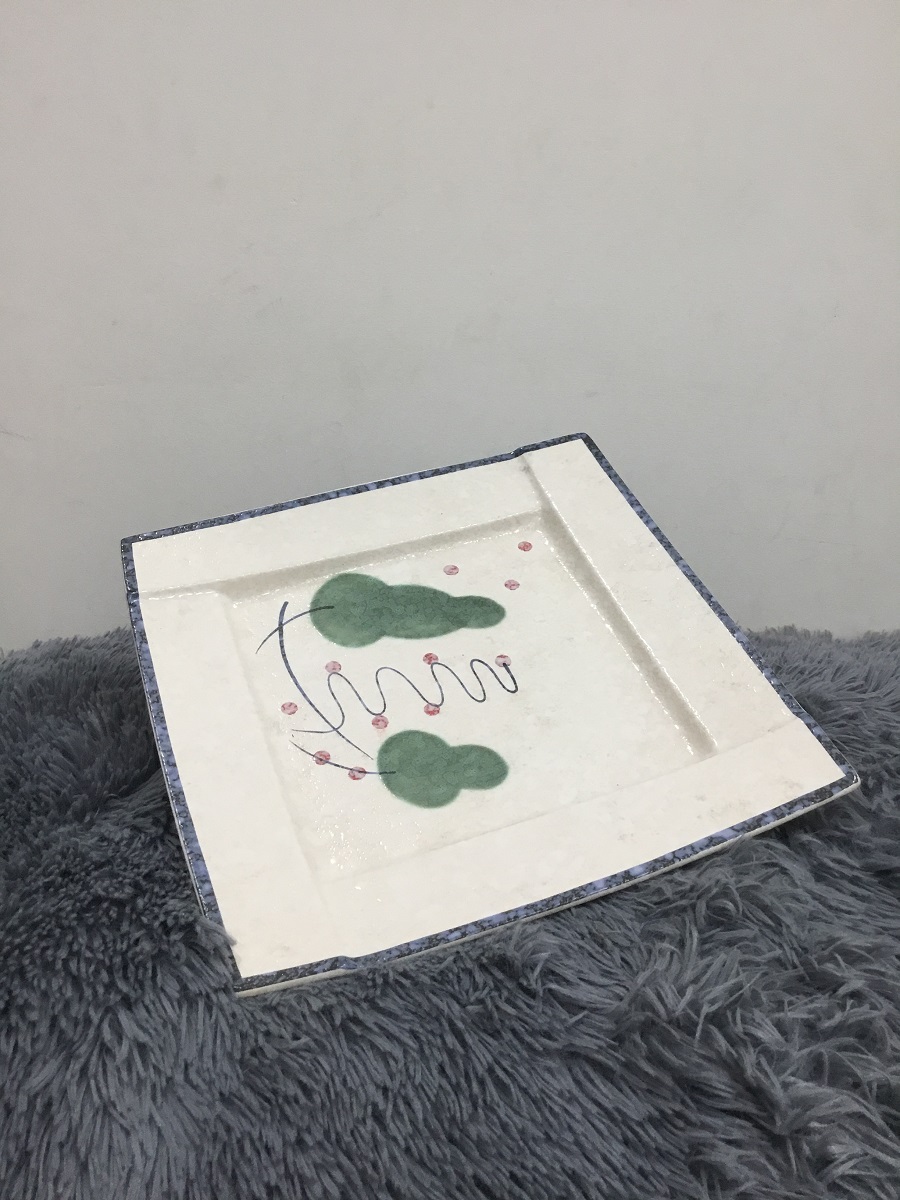 Dĩa vuông 29 cm - gốm sứ cường phát
