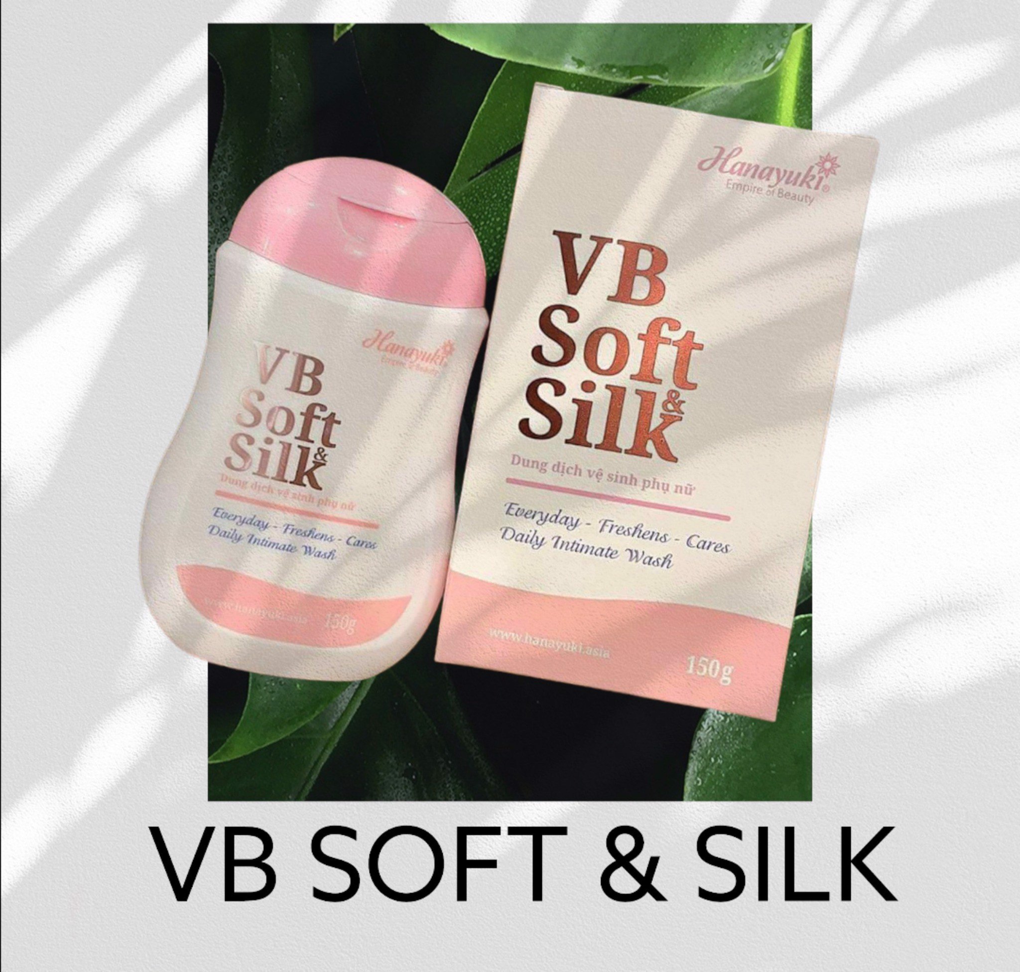 Dung dịch vệ sinh phụ nữ tự nhiên hanayuki vb soft silk