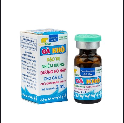 [HCM]Chuyên chữa Gà khò khè sưng mắt phù đầu chảy nước mũi cho gà đá - Gà KHÒ lọ 2ml