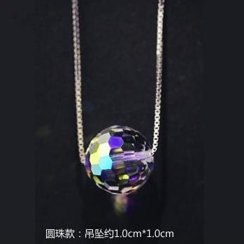 [HCM][RẺ VÔ ĐỊCH] Dây chuyền bạc ý nữ dây chuyền bạc Ý 925 cao cấp mặt đá pha lê Áo phản chiếu ánh sáng lung linh nhiều màu sắc thiết kế tinh tế xinh đẹp Trang sức Gadoshop VD23091902 - đeo làm công sở cực sang chảnh và quý phái