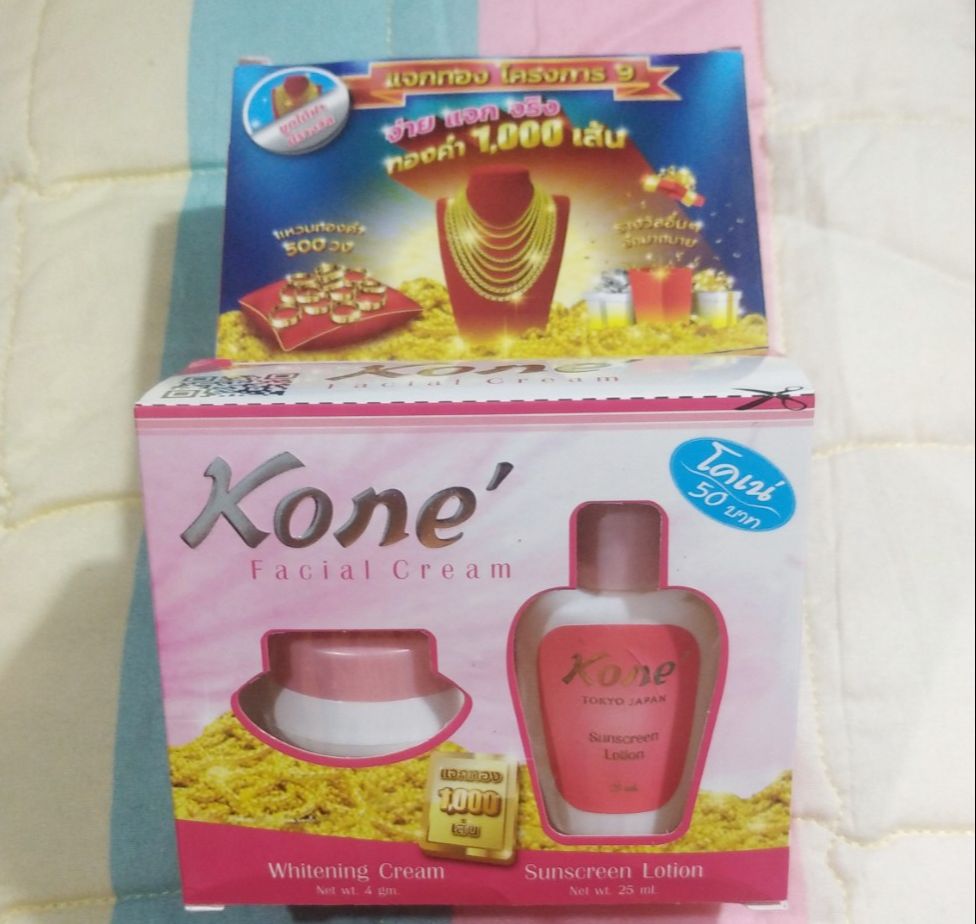 Set kem kone thái lan dưỡng trắng da mặt