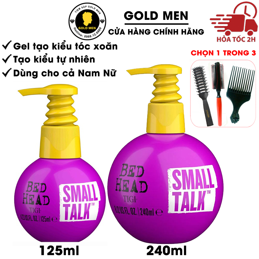 Gel tạo kiểu tóc xoăn Tigi Small Talk, gel vuốt tóc Tigi