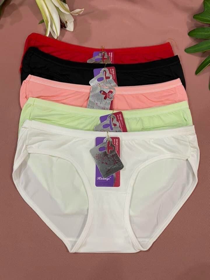 Combo 05 quần lót nữ thun cotton Thái Lan mềm mịn, đáng yêu 9966, size từ 40-52kg