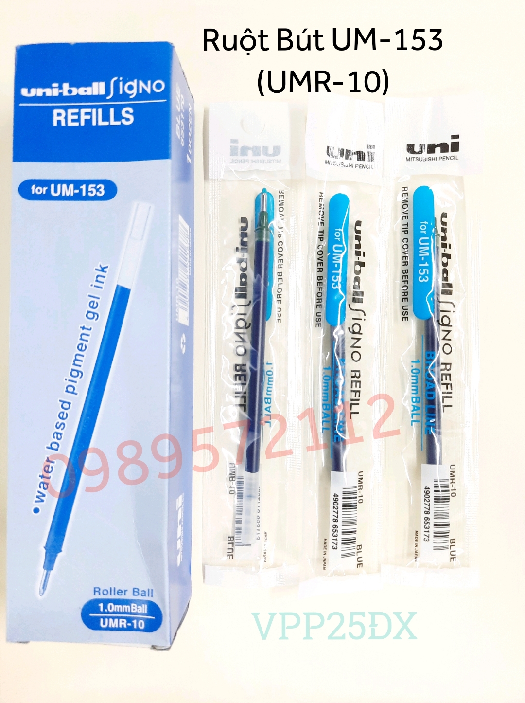 Ruột Bút UM-153 (UMR-10).ngòi bút uni-ball. (1 cái)
