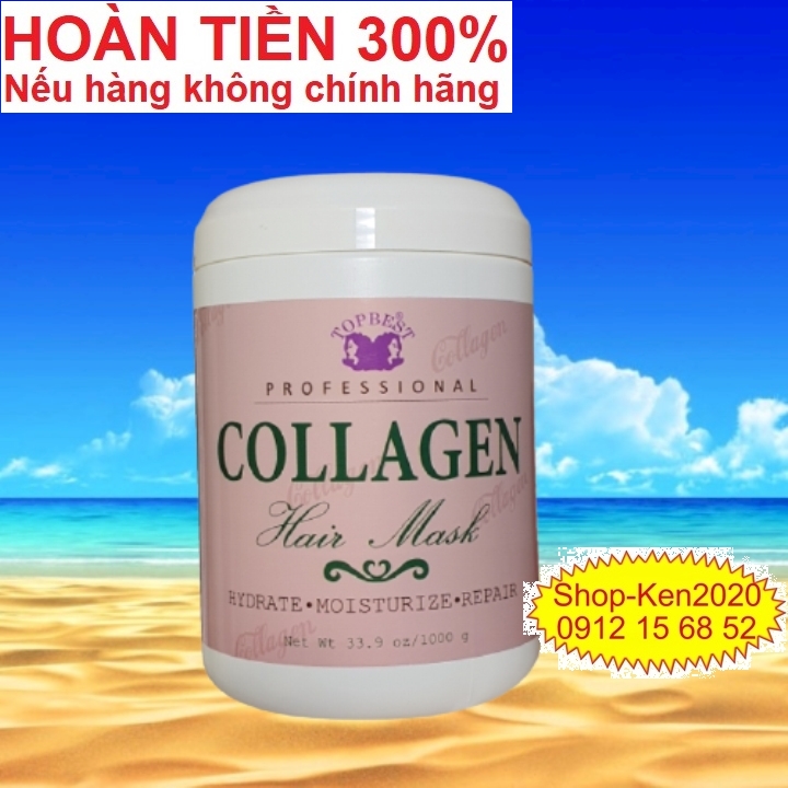 Kem hấp phục hồi tóc Topbest Collagen 1000ml