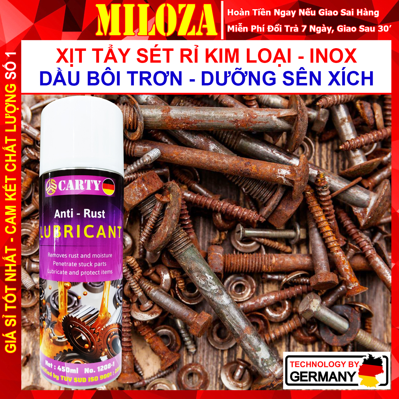 [FLASHSALE] Dưỡng Sên - Xịt Dưỡng Xên - Vệ Sinh Sên Xe Máy - Dầu Tra Xích Xe Đạp - Xịt Sên - Bôi Trơn Sên - Chai Dưỡng Sên - Dưỡng Sên Xe Máy - Dầu Chống Rỉ Sét - Xịt Rỉ Sét - Chai Xịt Rỉ Sét - DSQ Anti Rust