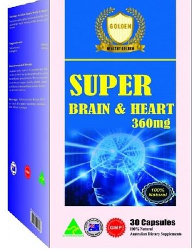 [HCM]Viên uống bổ não đảm bảo sức khỏe tim mạch - SUPER BRAIN & HEART - 30 Viên - Australia