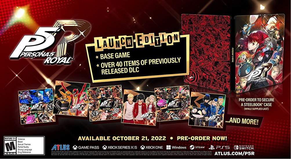 Đĩa game Persona 5 Royal Steelbook Launch Edition - PS5