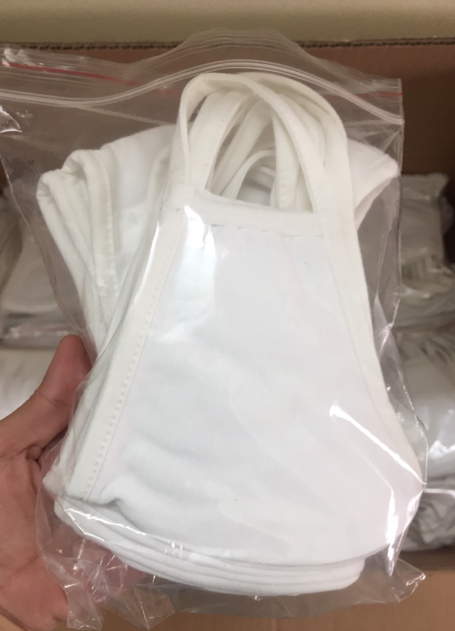 Khẩu trang vải kháng khuẩn 3 lớp