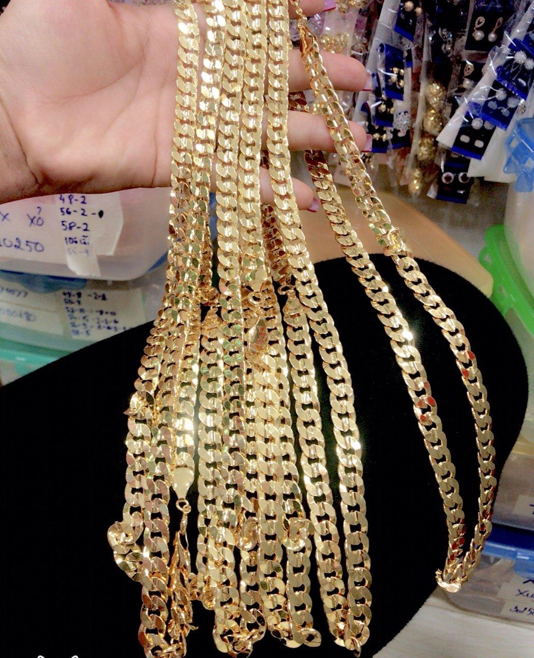 Dây chuyền nam mạ vàng 24k