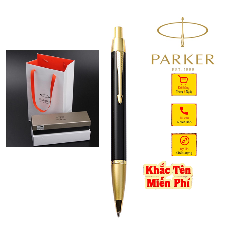 Bút ký Parker jotter bi bấm, Bút khắc tên theo yêu cầu làm quà tặng