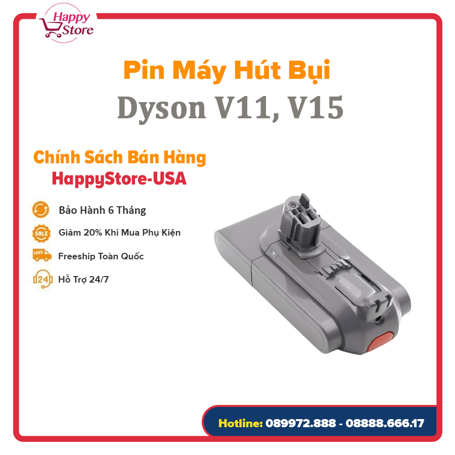 Pin máy hút bụi dyson v11, v15