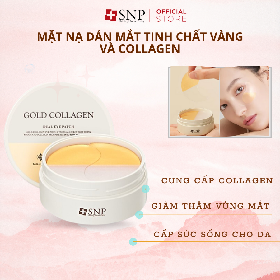 Mặt nạ vùng mắt tinh chất vàng và collagen