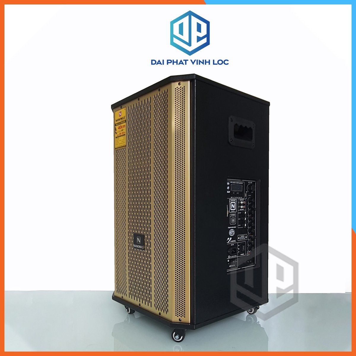 Loa kéo karaoke công suất lớn nanomax sk-15x5 bass 40 tặng 2 mic đọc được usb thẻ nhớ công suất 620w có bánh xe cao cấp | điện máy nội thất đại phát vĩnh lộc g2
