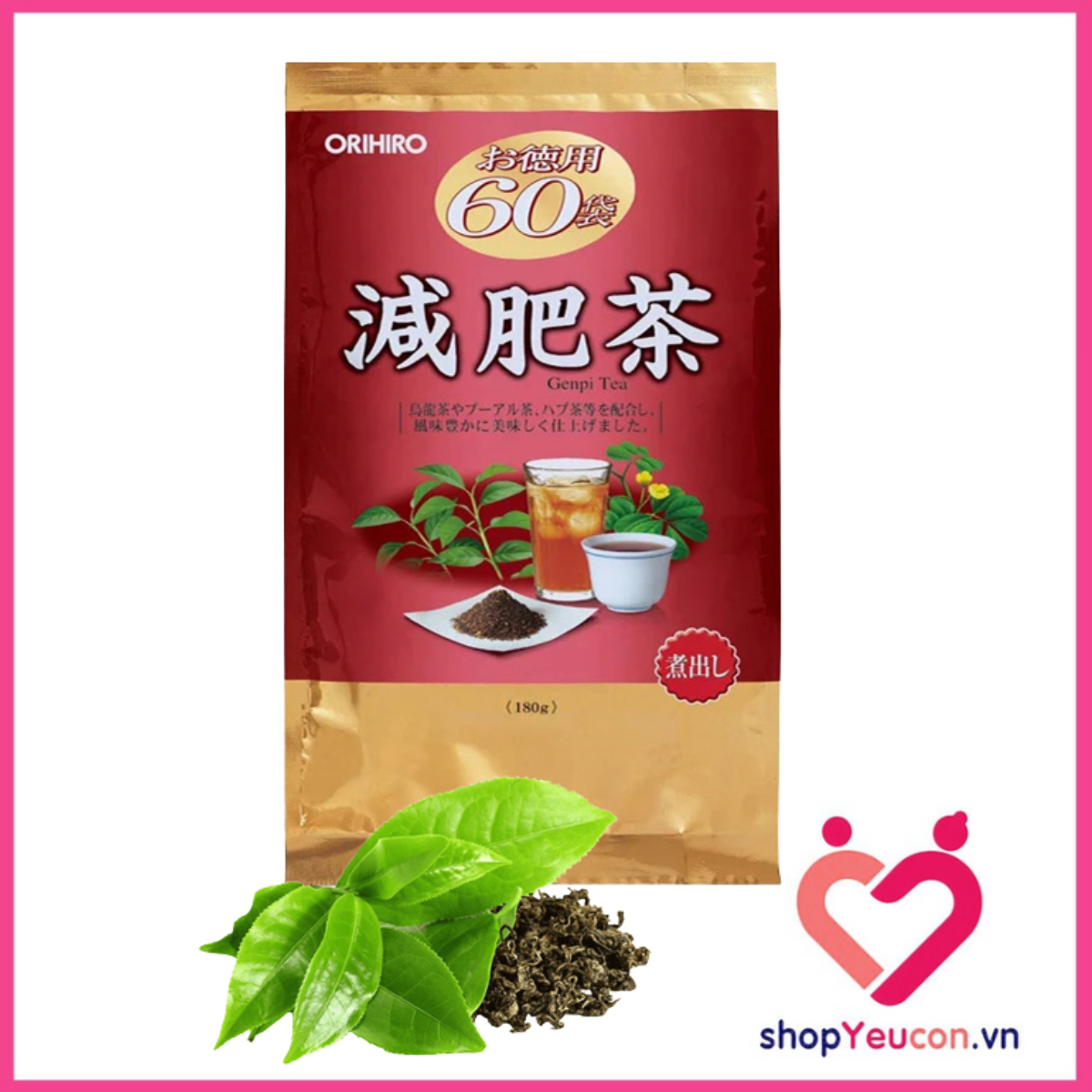 Trà Genpi giữ cân , giữ dáng Orihiro Tea - nội địa Nhật chính hãng [T2/2027]