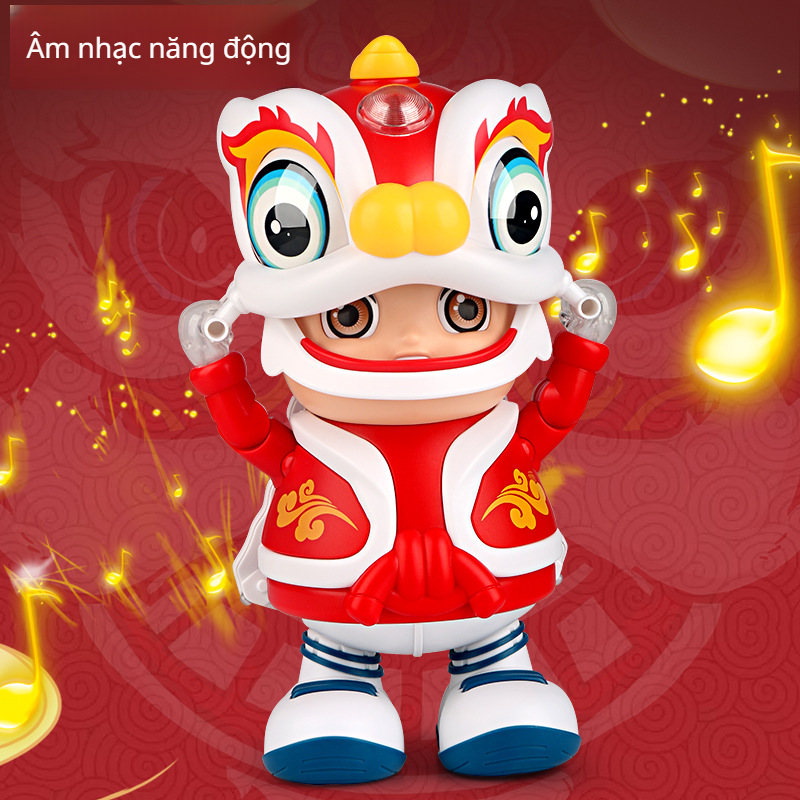 múa lân cuốn tiểu thuyết hấp dẫn đồ chơi nhảy trải nghiệm tương tác nhảy tự động phong cách phóng đại