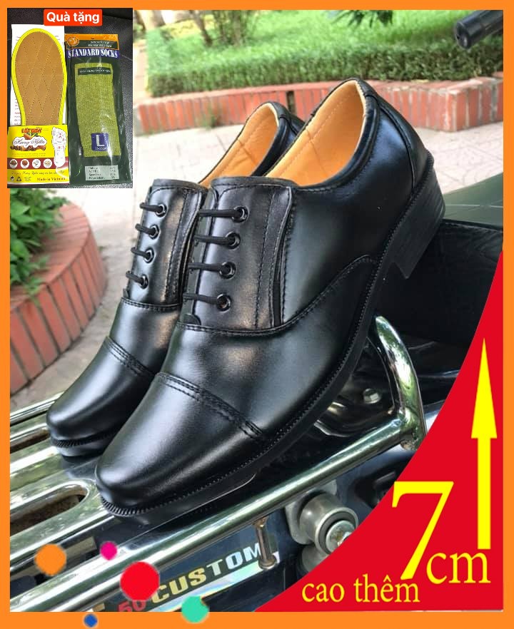  Giày Tăng chiều cao 7cm mã TC-01 Tặng kèm tất xanh + lót quế 