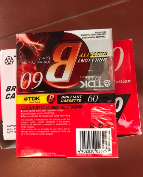 Băng cassette thu âm theo yêu cầu băng mới nguyên seal