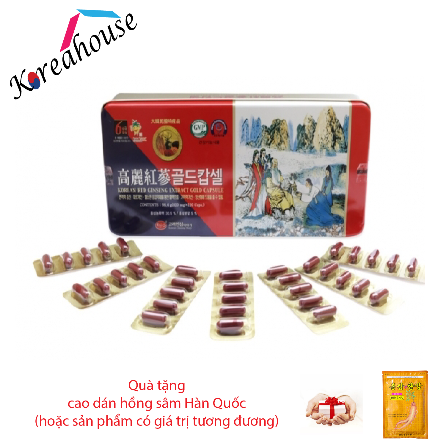 [HCM]Viên Đạm Sâm Nhung Linh Chi KGS Hàn Quốc (Hộp 120 viên)