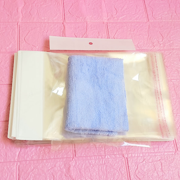 500g Túi Opp dán mép (Treo) 18x20cm (+ 4cm + 4cm) - Túi ni lông băng keo dán miệng - Bao nilon dán miệng