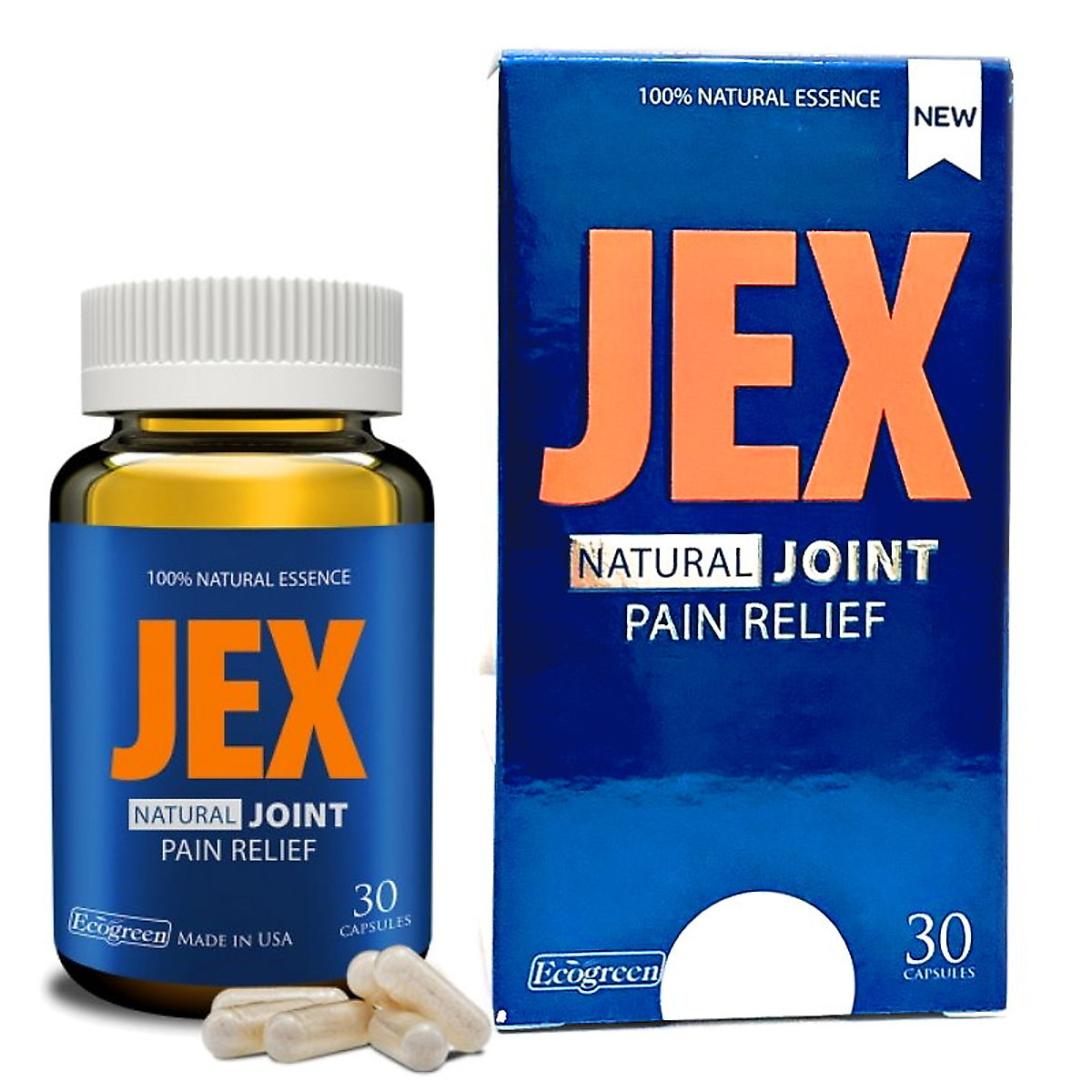 Viên uống  Jex Natural Joint Pain Relief Hỗ trợ xương khớp chai 30 viên và