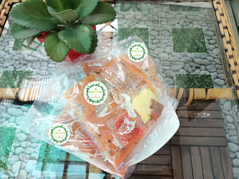 Bt bơ + bt hành miếng phi thơm