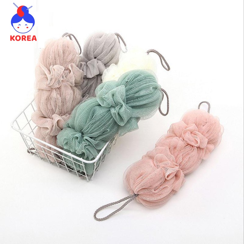 Bông tắm dài cao cấp gia dụng korea lưới mềm mại an toàn