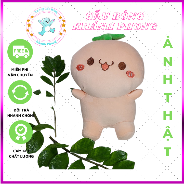 Gấu bông rau mầm 💥cao cấp💥thú nhồi bông siêu mềm mịn ,thú bông rau mầm cây dễ thương - kich thước 40cm mềm mịn