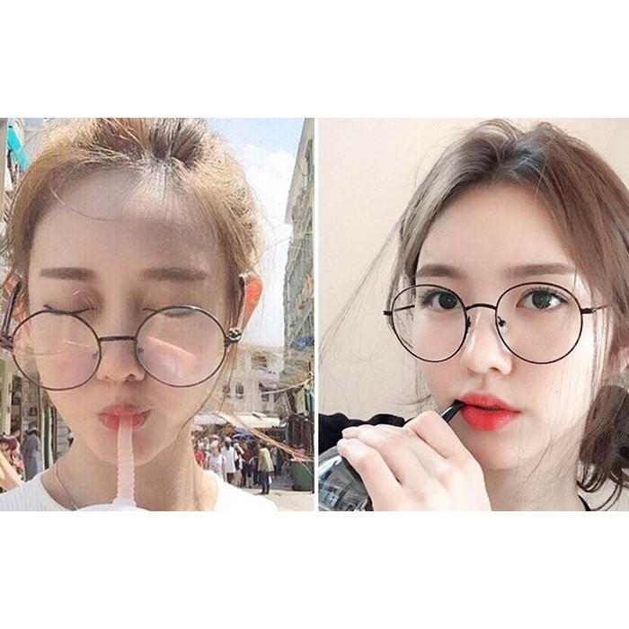 MẮT KÍNH GIẢ CẬN NGỐ GỌNG TRÒN CỰC DỄ THƯƠNG - KHẢ HÂN SHOP