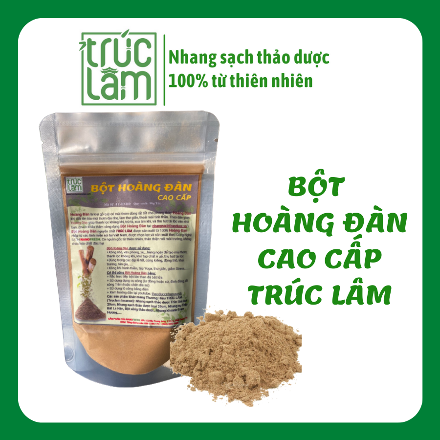 Bột xông nhà phong thủy - bột xông hoàng đàn