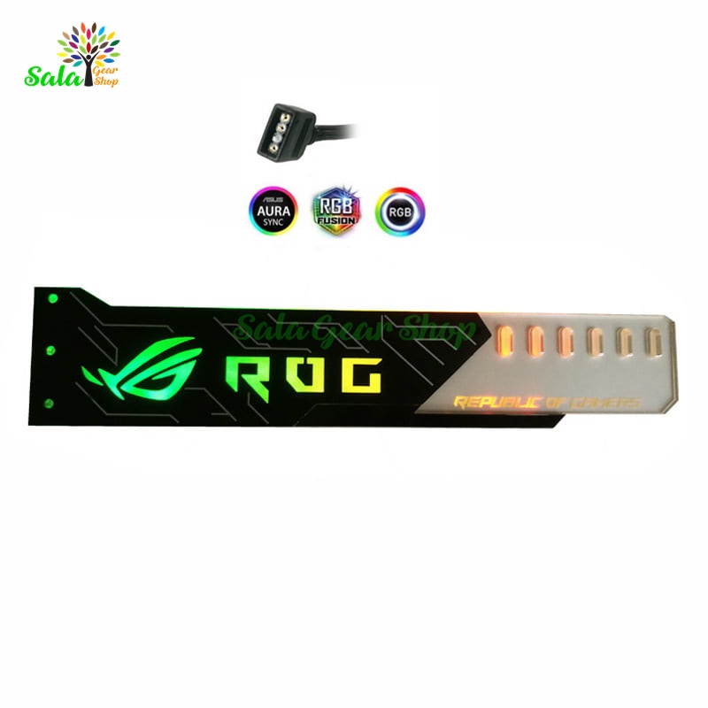Giá Đỡ Card VGA Led RGB Khắc Chữ ROG Sync Main 5V 3Pin (1 Thanh)