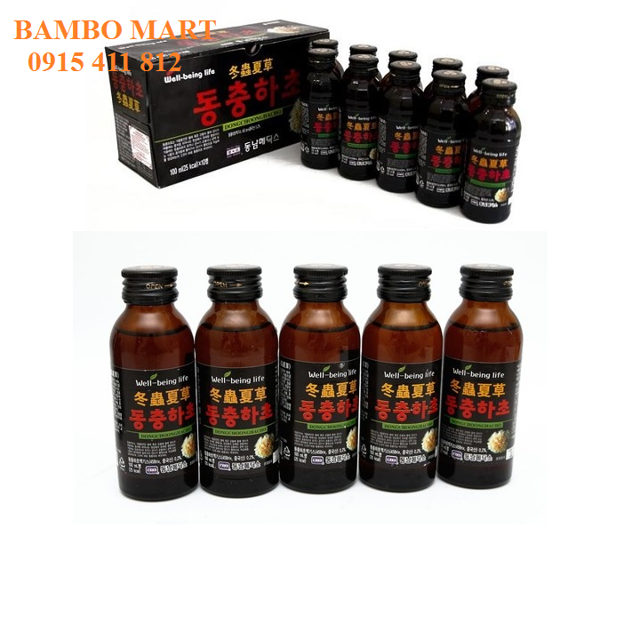 1 CHAI NƯỚC  ĐÔNG TRÙNG HÀN QUỐC CHAI 100ml