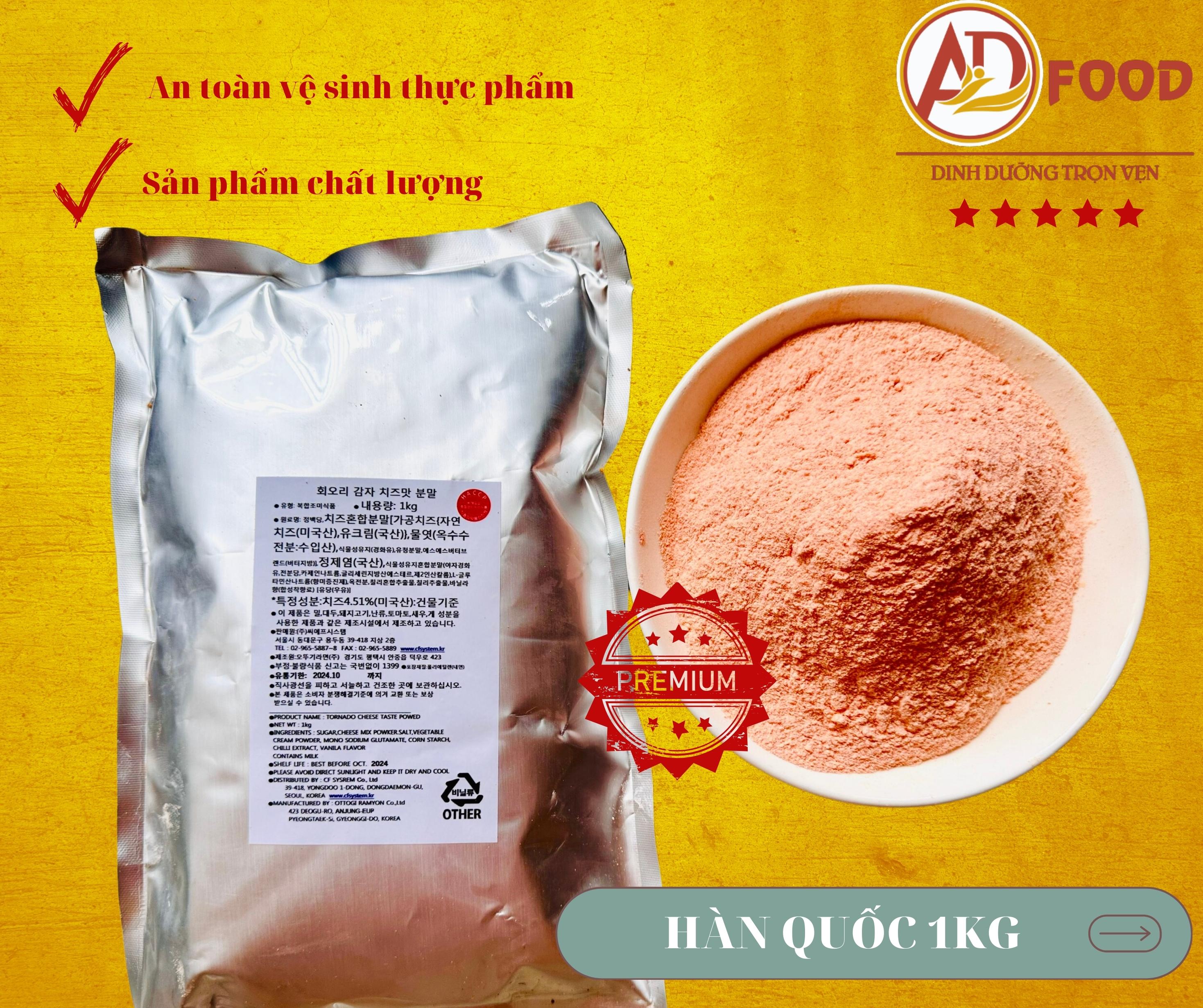 1kg bột phô mai hàng tuyển loại ngon, chất lượng, dùng trực tiếp lên món ăn, chuyên dùng cho các món chiên nướng, làm bánh, làm sốt