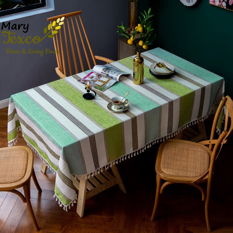 Khăn trải bàn Mary Texco cotton thêu trang trí khách sạn, nhà hàng, quán cafe - KBCC11