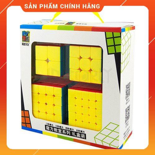 [RUBIK OCEAN] Đồ chơi Rubik combo 4 chiếc MoFangJiaoShi Gift Stickerless - [SHOP YÊU THÍCH][Freeship]
