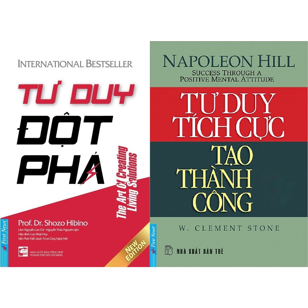 nguyetlinhbook Sách Xịn - Combo 2 Cuốn Tư Duy Đột Phá + Tư Duy Tích Cực Tạo Thành Công.