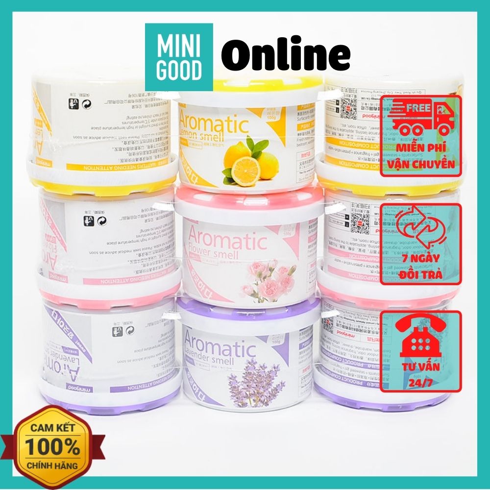 Hộp thơm sáp thơm MINIGOOD 3 hộp 3 mùi 300gr