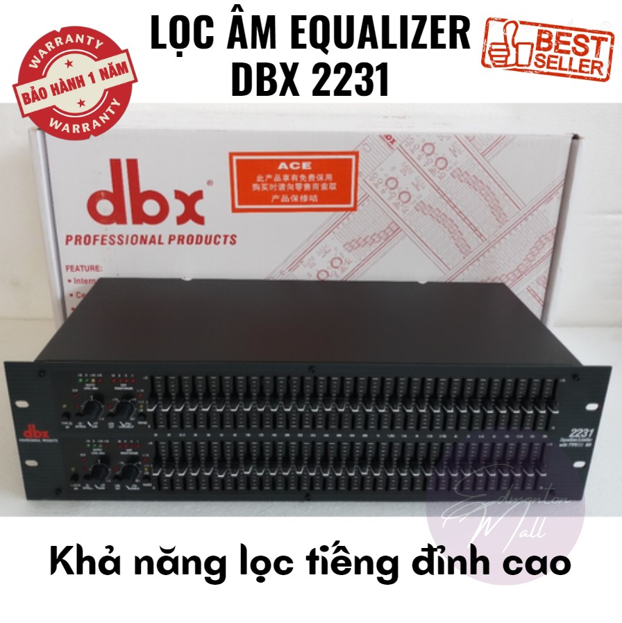 Lọc xì equalizer dbx 2231 khả năng lọc tiếng đỉnh cao, nâng tiếng cho ra âm thanh chất lượng, bảng led hiển thị, nhiều tính năng mới, bh 1 năm, 1 đổi 1