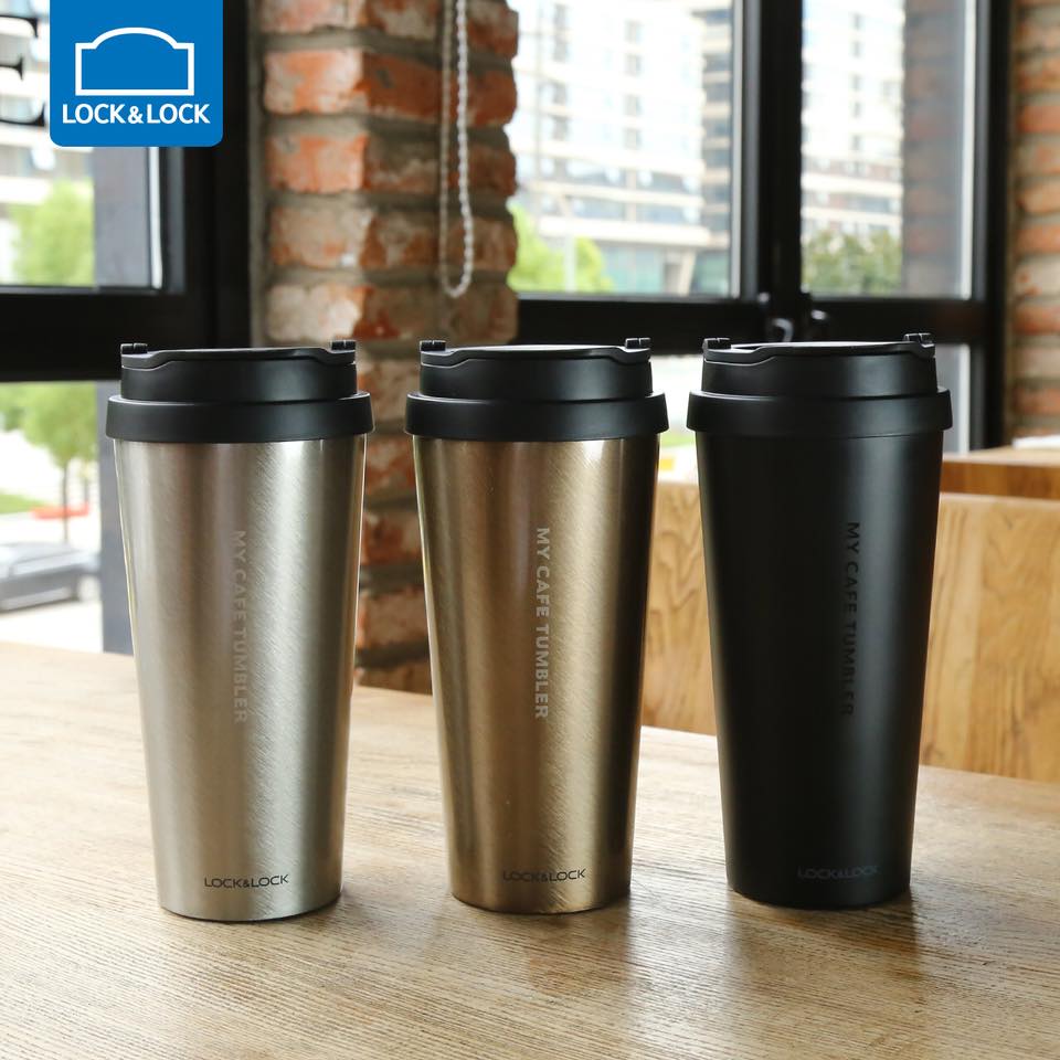 Bình giữ nhiệt bằng thép không gỉ Lock&Lock Clip Tumbler LHC4151 540ml - Giao ngẫu nhiên màu