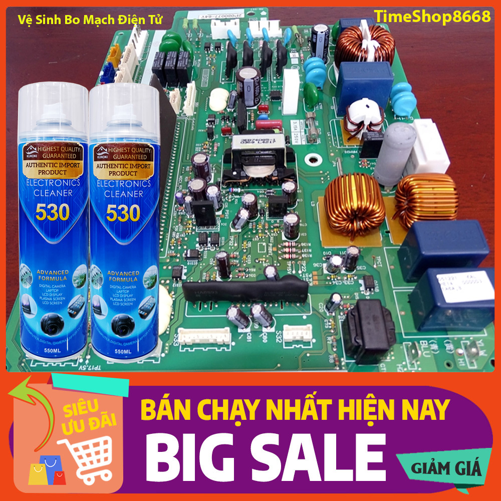 Vệ Sinh Bo Mạch Điện Tử - Làm Sạch Jack Cắm, Chân Tiếp Xúc Điện Xuất Khẩu Châu Âu - Dung Tích 550ml - TimeShop8668