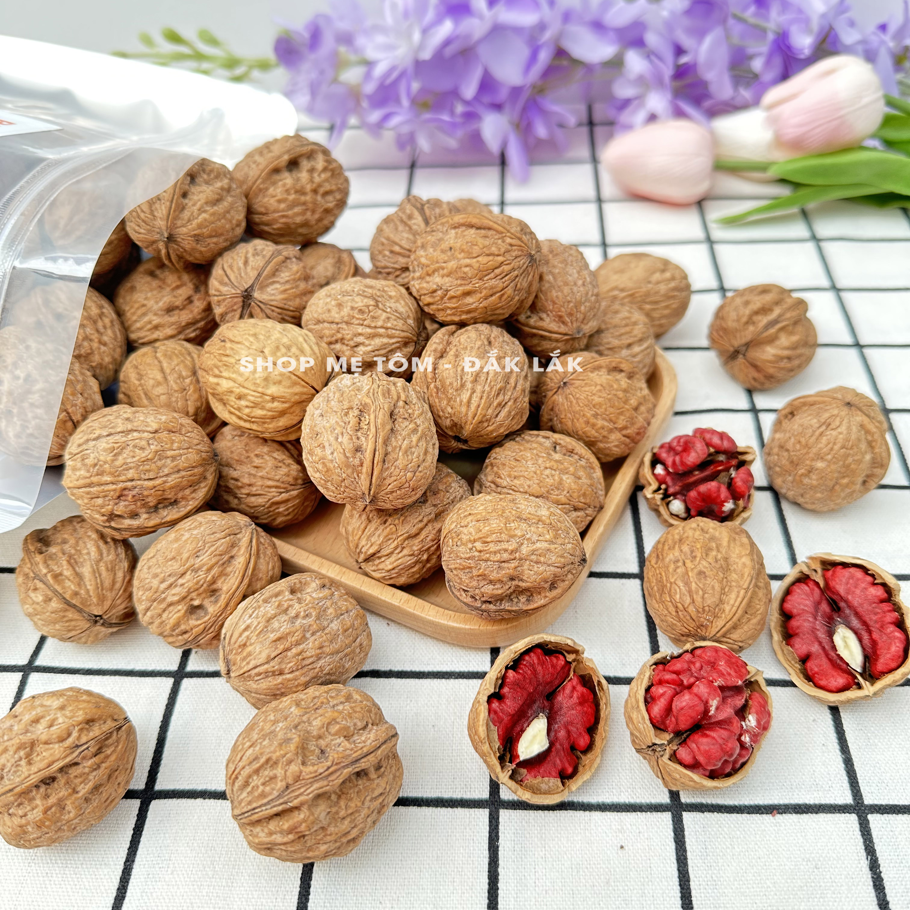 500GRAM ÓC CHÓ ĐỎ MỸ (NGUYÊN VỎ HOẶC NHÂN) CHUẨN NHẬP KHẨU