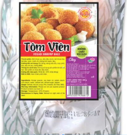 Tôm viên chay âu lạc 200g/1kg