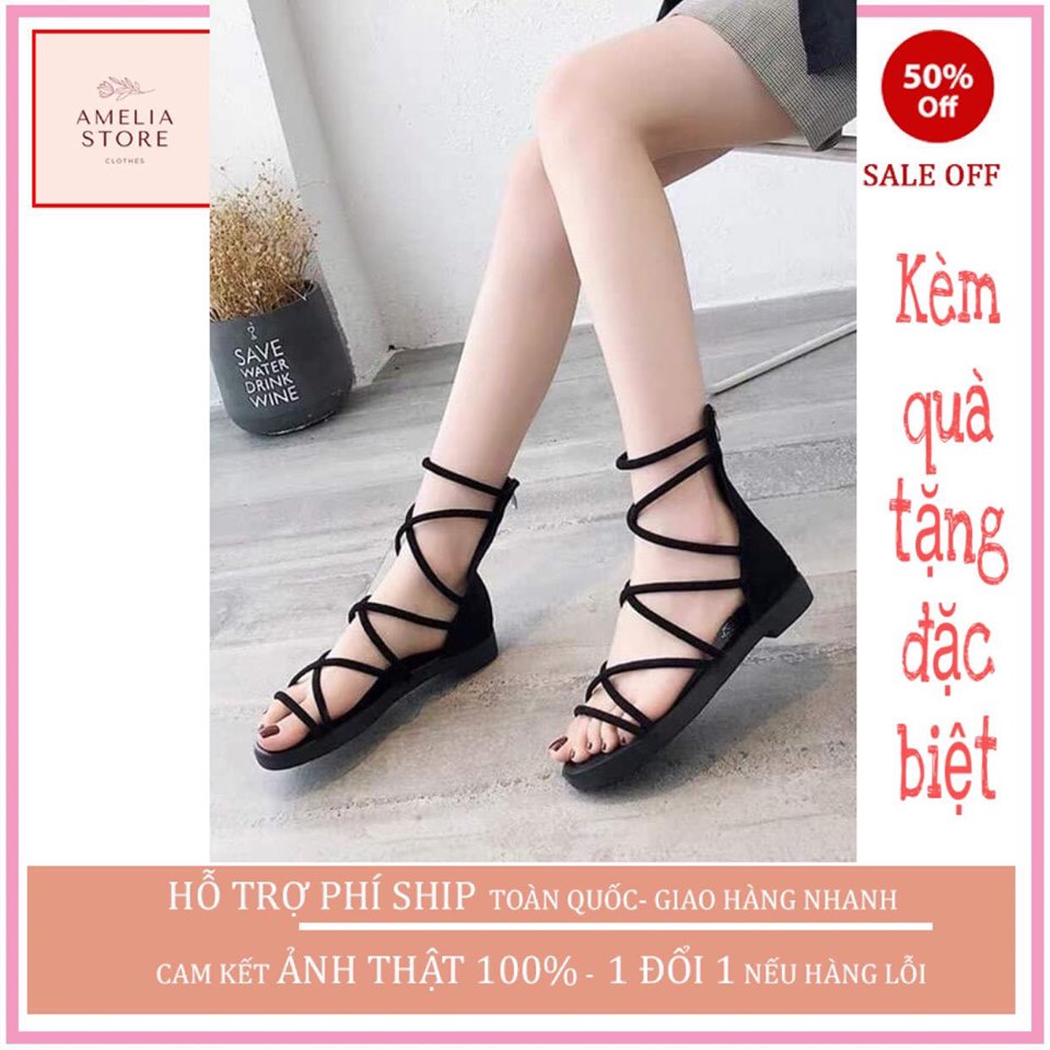 ( ẢNH THẬT) dép sandal chiến binh quai chéo cổ khóa sau CHẤT DA LỘN SD05 Thời trang HÀN QUỐC, AMELIA, dép sandal đi học nữ, dép sandal hàn quốc, dép sandal xỏ ngón, dép sandal chéo cổ( KÈM QUÀ TẶNG)
