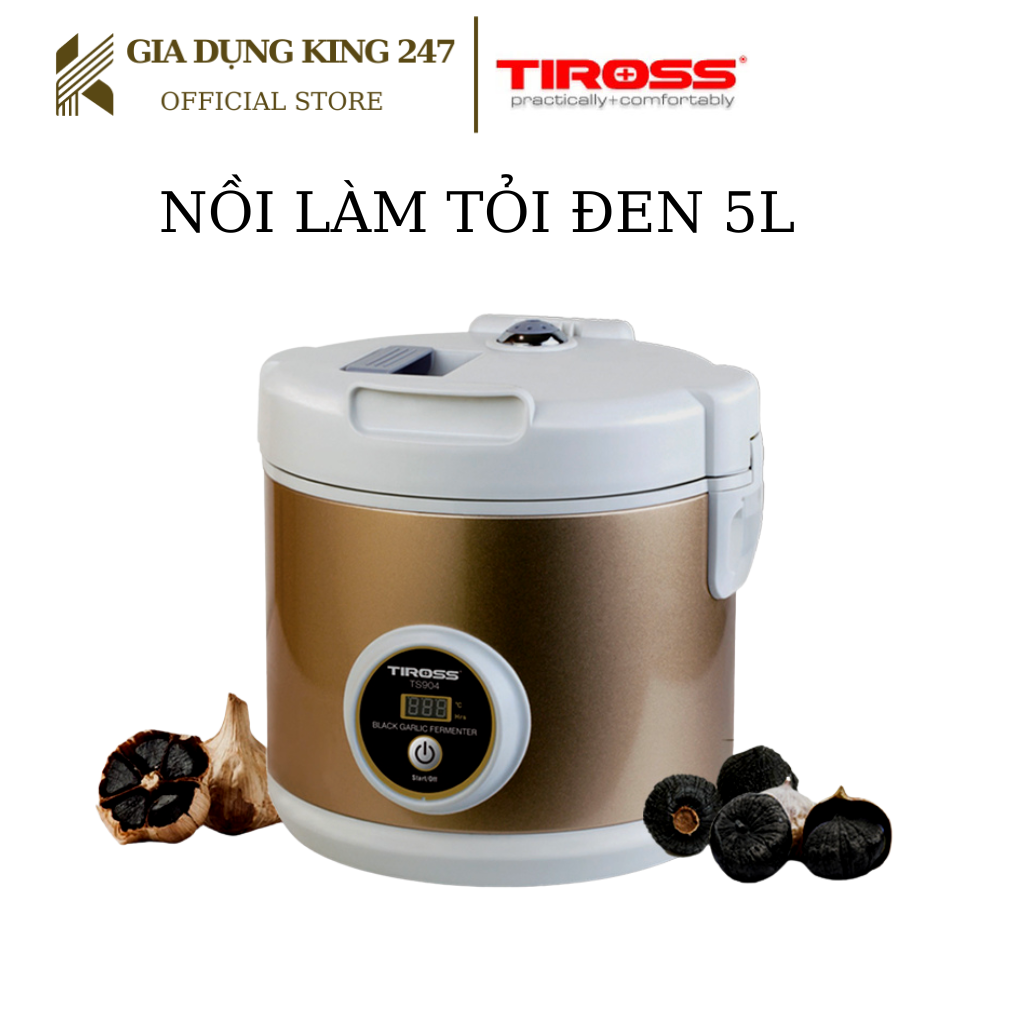 Máy làm tỏi đen Tiross TS904, nồi làm tỏi đen, dung tích 5l, hàng chính hãng - Bảo hành 12 tháng